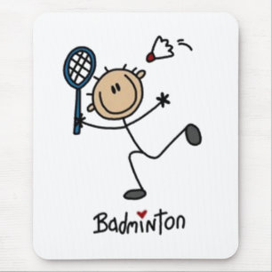 Mousepad Figura do badminton Stick