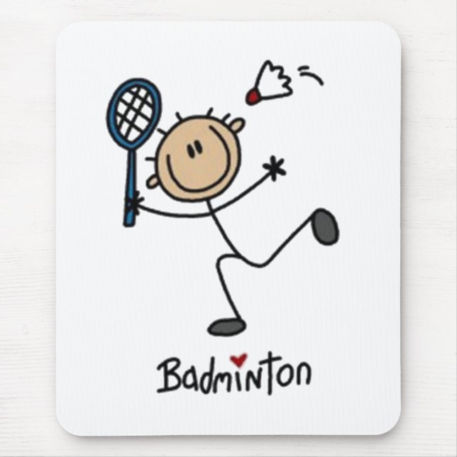 Mousepad Figura do badminton Stick (Frente)