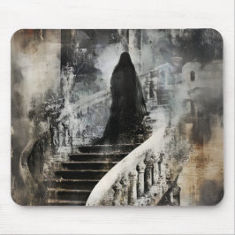 Mousepad Figura fantasma nas escadas 3 oculto sobrenatural