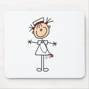 Mousepad Figura fêmea branca presentes da vara da