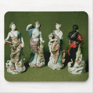 Mousepad Figuras da porcelana de Plymouth dos quatro