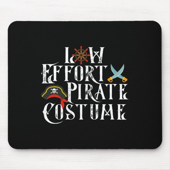 Mousepad Figurino do Dia das Bruxas de Piratas de Baixo Esf (Frente)
