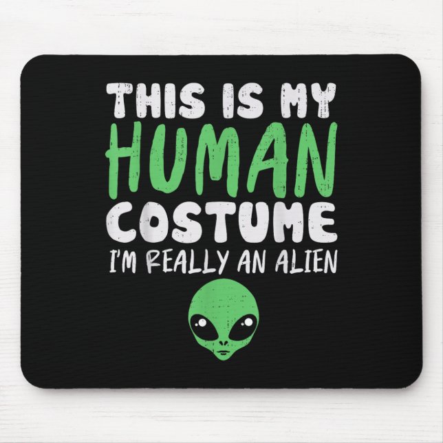 Mousepad Figurino Humano Saboroso Eu sou Alienígena Extrate (Frente)