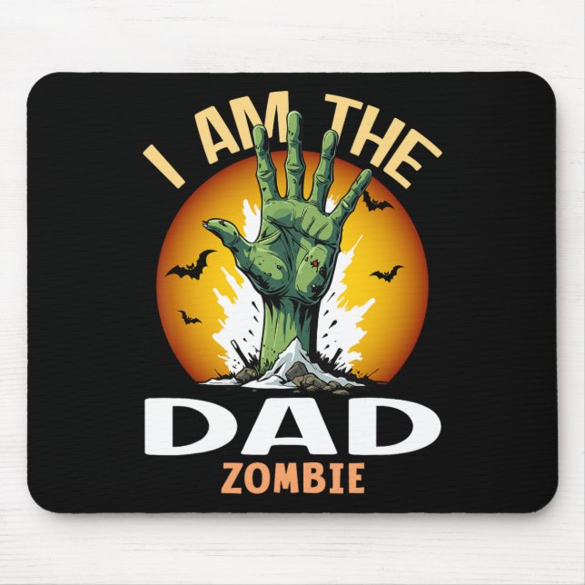 Mousepad Figurino Zombie Pai de Halloween (Frente)