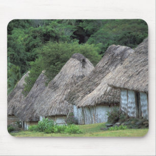 Mousepad Fiji, Viti, Casas de cabanas tradicionais.