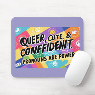 Mousepad Fila, Bonita e Confiante - Os substantivos são pod