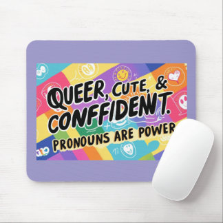 Mousepad Fila, Bonita e Confiante - Os substantivos são pod