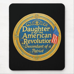Mousepad Filha da Revolução Americana Descendente Patriota