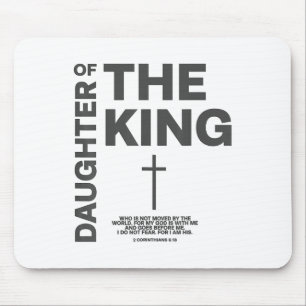 Mousepad Filha Do Rei Filho De Jesus Mulher Cristã