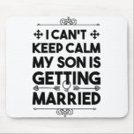 Mousepad Filho Casando Despedida de Solteira Festa de Casam<br><div class="desc">Crie um ótimo acessório para o único rato que você quer rondando com um mousepad personalizado para sua casa ou escritório! Decore-o com sua imagem favorita ou escolha entre milhares de designs que ficam ótimos e protegem seu mouse de riscos e detritos.</div>