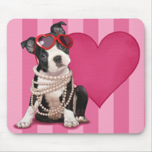 Mousepad Filhote de cachorro bonito de Boston Terrier