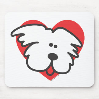 Mousepad Filhote de cachorro branco
