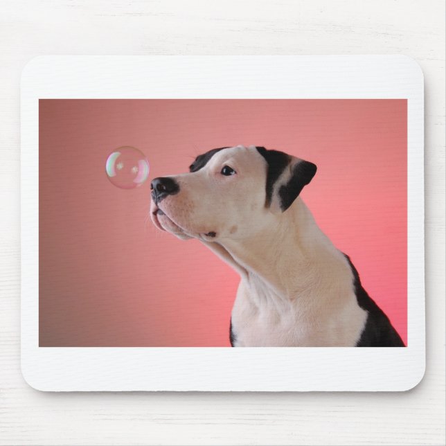 Mousepad Filhote de cachorro curioso (Frente)
