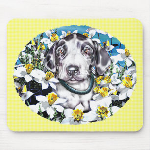 Mousepad Filhote de cachorro de great dane no Harlequin dos