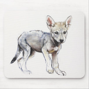 Mousepad Filhote de cachorro de lobo árabe 2009 da