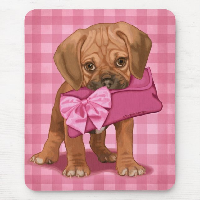 Mousepad Filhote de cachorro de Puggle (Frente)