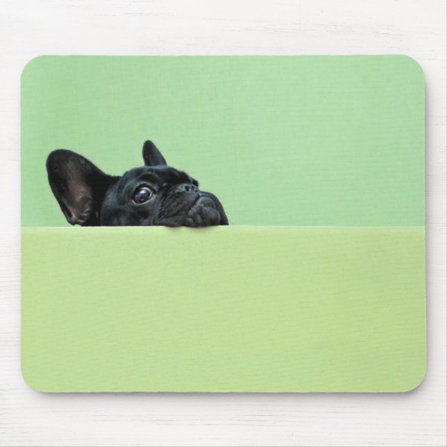 Mousepad Filhote de cachorro do buldogue francês que (Frente)