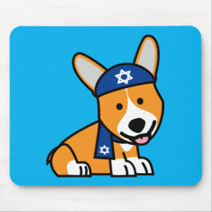 Mousepad Filhote de cachorro judaico feliz do cão dos