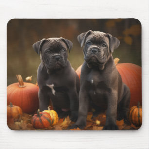 Mousepad Filhote de Cane Corso Delícia de Outono Abóbora
