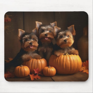Mousepad Filhote de Yorkshire Terrier Delícia de Outono Abó