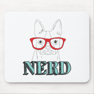 Mousepad Filhote preto e branco mais esperto de Boston e te