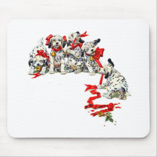 Mousepad Filhotes de cachorro do Dalmatian do feriado