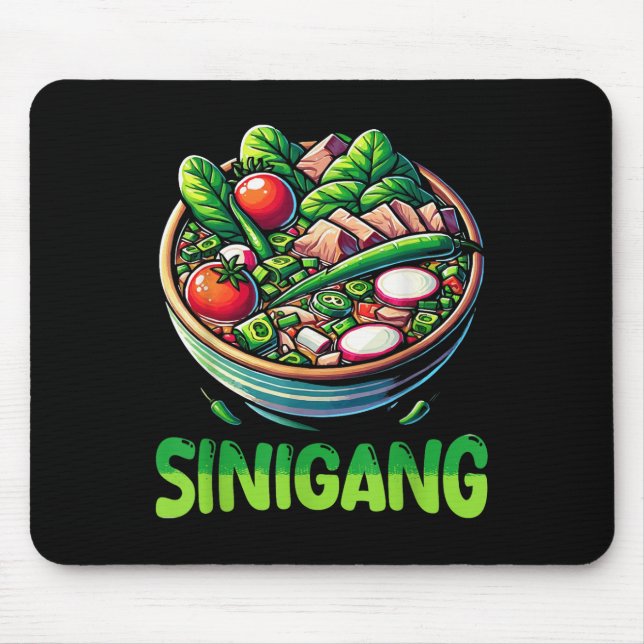 Mousepad Filipinas Sinigang Filipino Comida Pino (Frente)