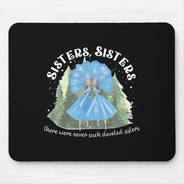 Mousepad Filme de Natal Branco das Irmãs 1954 Neve Natal Ho (Frente)