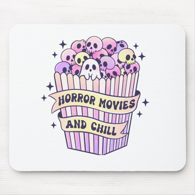 Mousepad Filmes De Horror E Halloween Fresco (Frente)