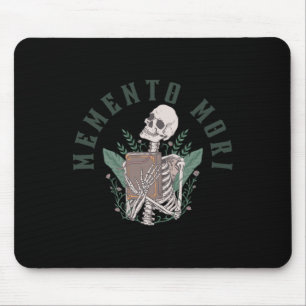Mousepad Filosofia Estática de Esqueleto Citação Latina Mem