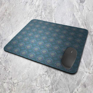 Mousepad Filtro da Força Aérea Floral Blue Manipur Mandala