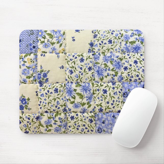 Mousepad Filtro Floral Azul (Com mouse)