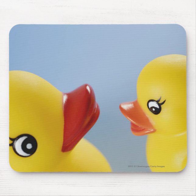 Mousepad Fim-acima de dois patos de borracha (Frente)