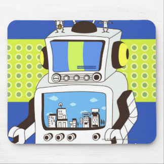 Mousepad Fim-acima de um robô