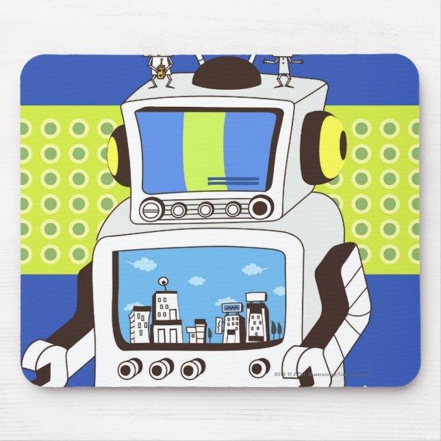 Mousepad Fim-acima de um robô (Frente)