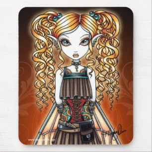 Mousepad Fim da fada de "Kayla" Steampunk acima de Mouspad