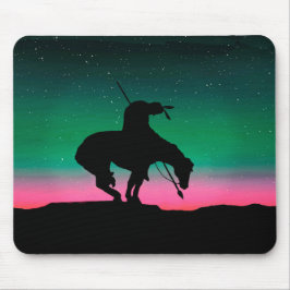 Mousepad Fim da trilha Silhouette with Night Sky