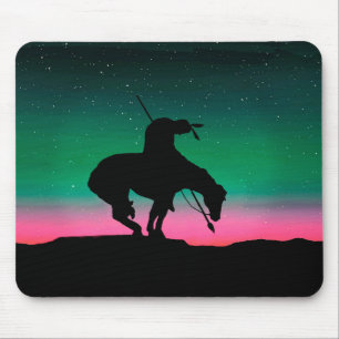 Mousepad Fim da trilha Silhouette with Night Sky