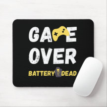 Fim de Jogo Bateria Morta Design de Jogador Divert