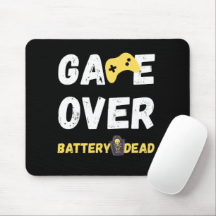 Mousepad Fim de Jogo Bateria Morta Design de Jogador Divert