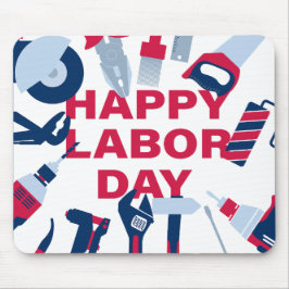 Mousepad Fim de semana feliz do dia do trabalho