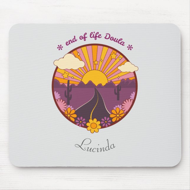 Mousepad Fim de vida Doula, enfermeira de asilo (Frente)