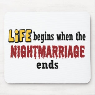 Mousepad Fim do casamento noturno