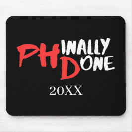Mousepad Finalmente feito - Design de Citação de Graduação 
