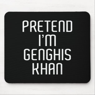 Mousepad Fingir que sou Genghis Khan Preguiçoso Família Fur