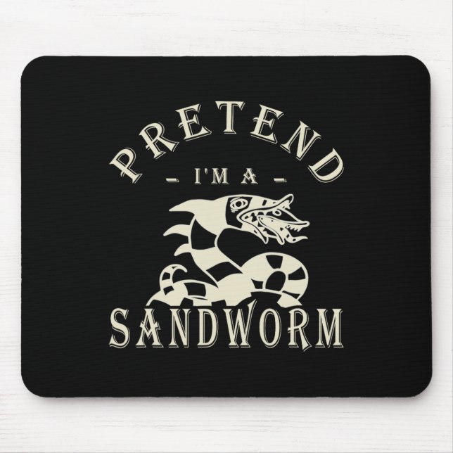 Mousepad Fingir que sou um Dia de as Bruxas engraçado de Ar (Frente)