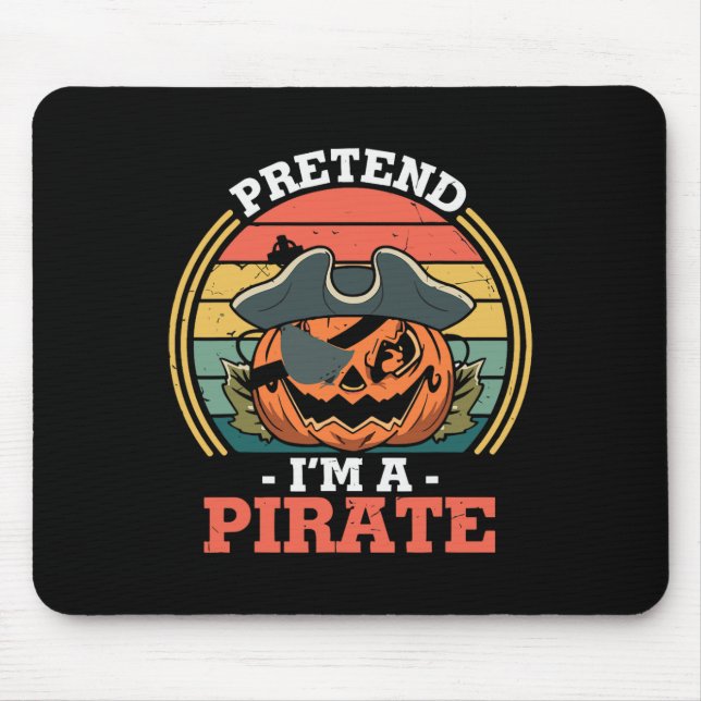 Mousepad Fingir que sou um Dia de as Bruxas engraçado de fe (Frente)