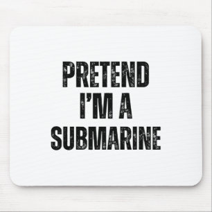 Mousepad Fingir que sou um Dia de as Bruxas engraçado subma
