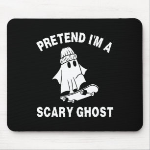Mousepad Fingir que sou um fantasma assustador de Halloween