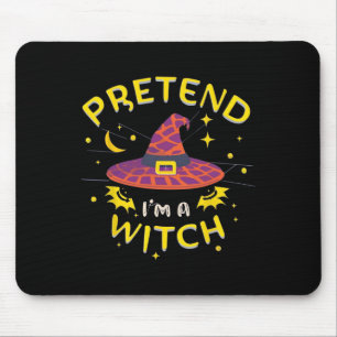 Mousepad Fingir que sou um fantasma de bruxaria no Hallowee